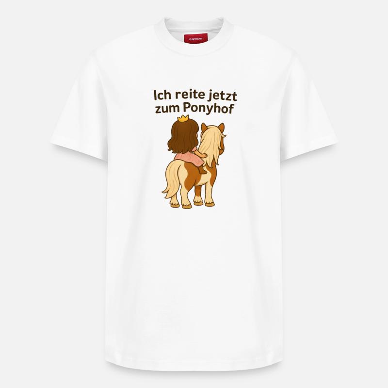 Ponyhof - T-shirt unisexe décontracté en coton Supima – de SPREAD - blanc