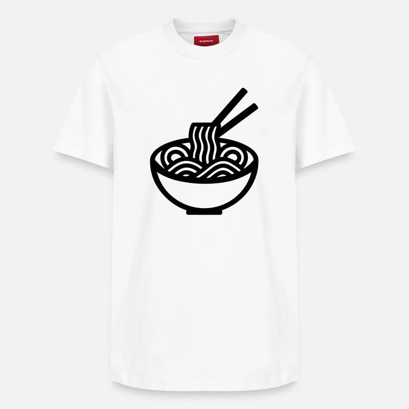 ramen - T-shirt unisexe décontracté en coton Supima – de SPREAD - blanc
