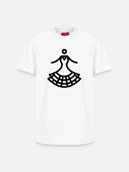 Flamenco - Relaxed Unisex Supima Cotton T-Shirt – von SPREAD - Weiß