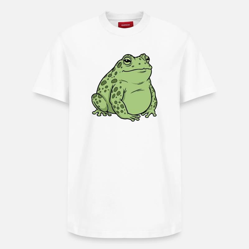 Fat toad - Relaxed Unisex Supima Cotton T-Shirt – by SPREAD - white
