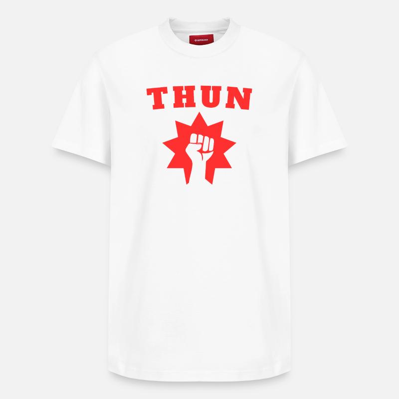 Thun - Relaxed Unisex Supima Cotton T-Shirt – von SPREAD - Weiß