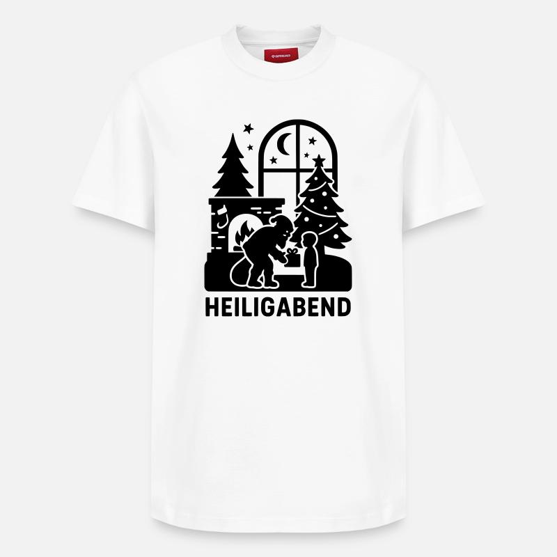 heiligabend - Relaxed Unisex Supima Cotton T-Shirt – von SPREAD - Weiß