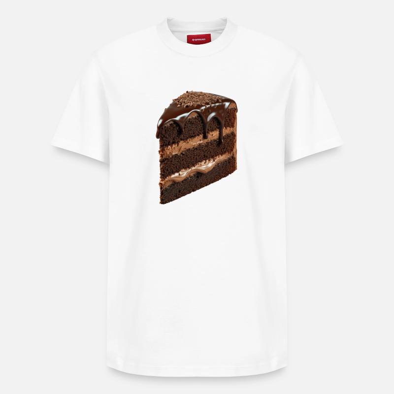 Gâteau - T-shirt unisexe décontracté en coton Supima – de SPREAD - blanc
