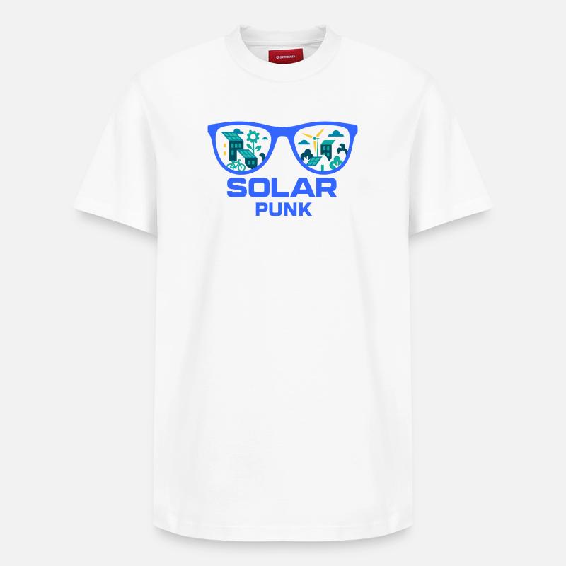 Solarpunk Vision - Relaxed Unisex Supima Cotton T-Shirt – by SPREAD - white