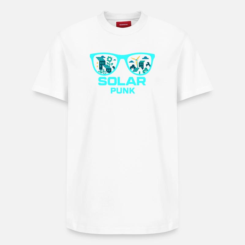 Solarpunk Vision - Relaxed Unisex Supima Cotton T-Shirt – by SPREAD - white