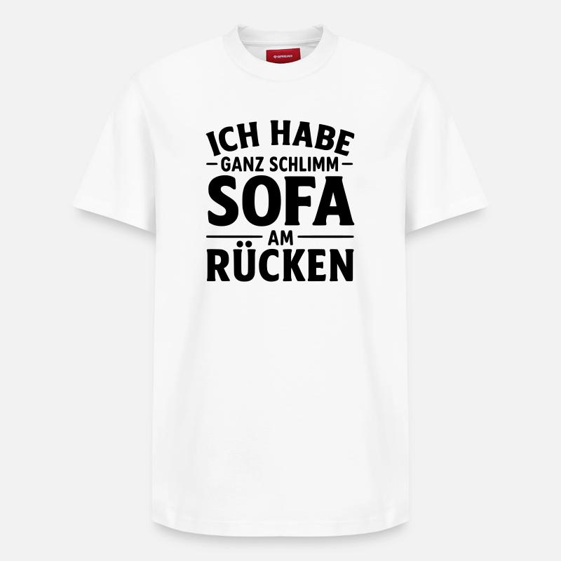 Mode Canapé Détendu Mode Dimanche Ambiance Tenue du dimanche - T-shirt unisexe décontracté en coton Supima – de SPREAD - blanc