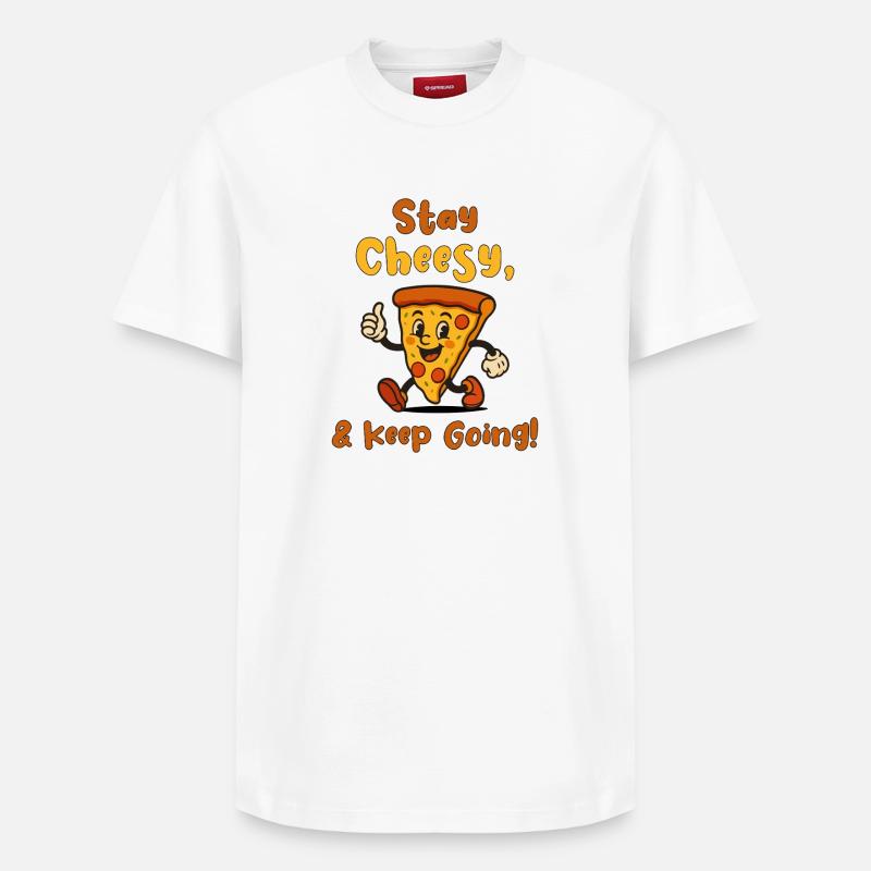 Restez ringard et continuez - T-shirt unisexe décontracté en coton Supima – de SPREAD - blanc