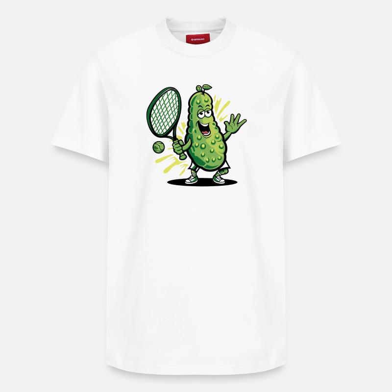 Pickleball - T-shirt unisexe décontracté en coton Supima – de SPREAD - blanc