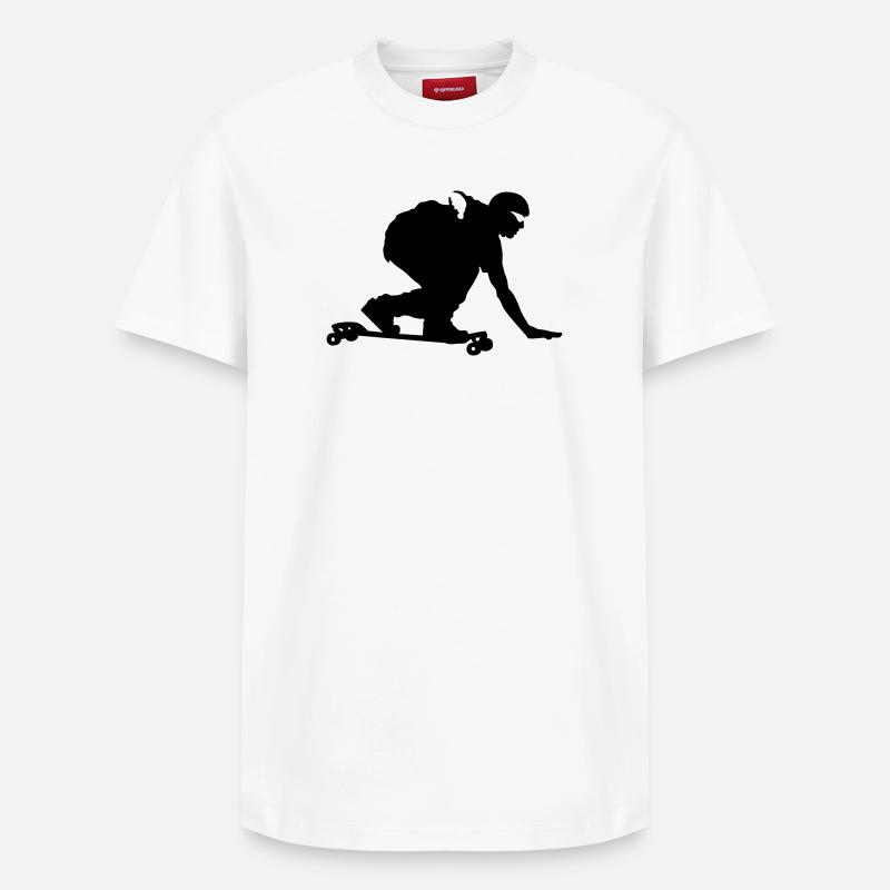Longboard - Relaxed Unisex Supima Cotton T-Shirt – von SPREAD - Weiß