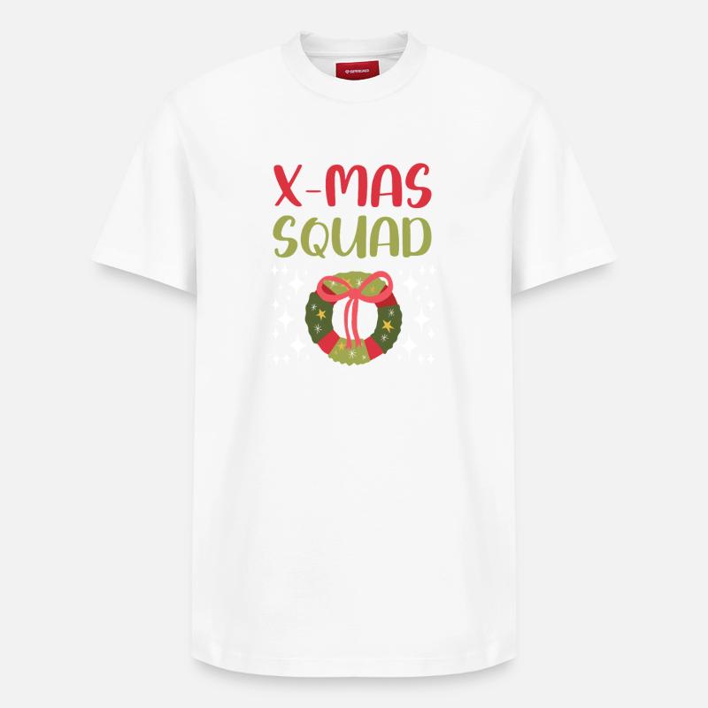 Escouade de Noël - T-shirt unisexe décontracté en coton Supima – de SPREAD - blanc