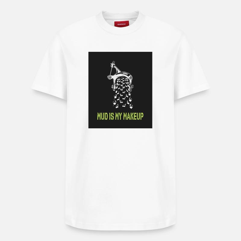 La boue est mon maquillage - T-shirt unisexe décontracté en coton Supima – de SPREAD - blanc
