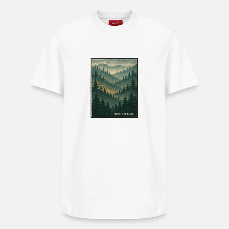 NATURE MURMURANTE - T-shirt unisexe décontracté en coton Supima – de SPREAD - blanc
