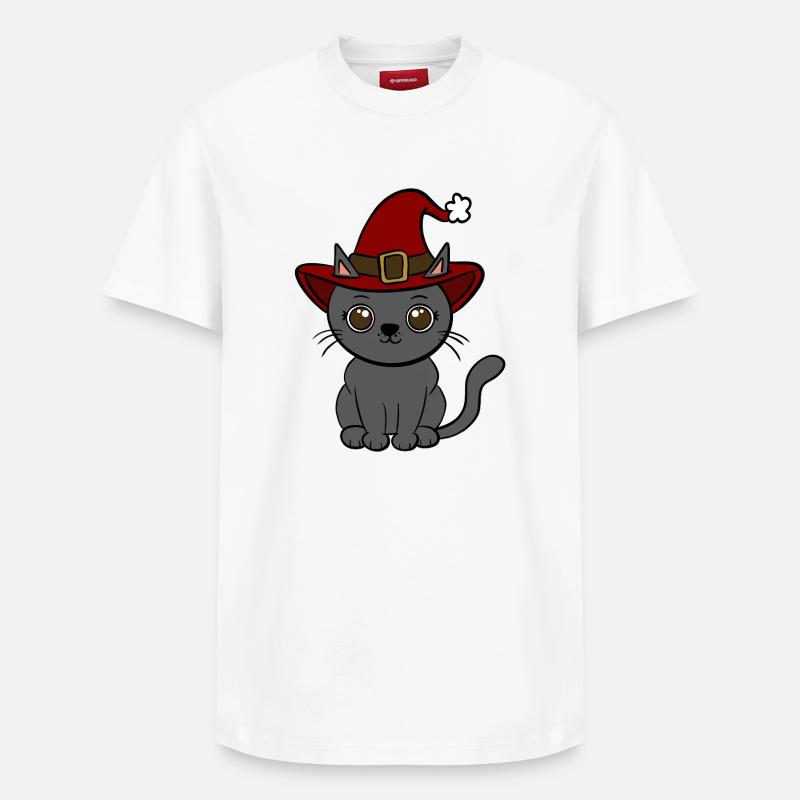 Noël chat - T-shirt unisexe décontracté en coton Supima – de SPREAD - blanc