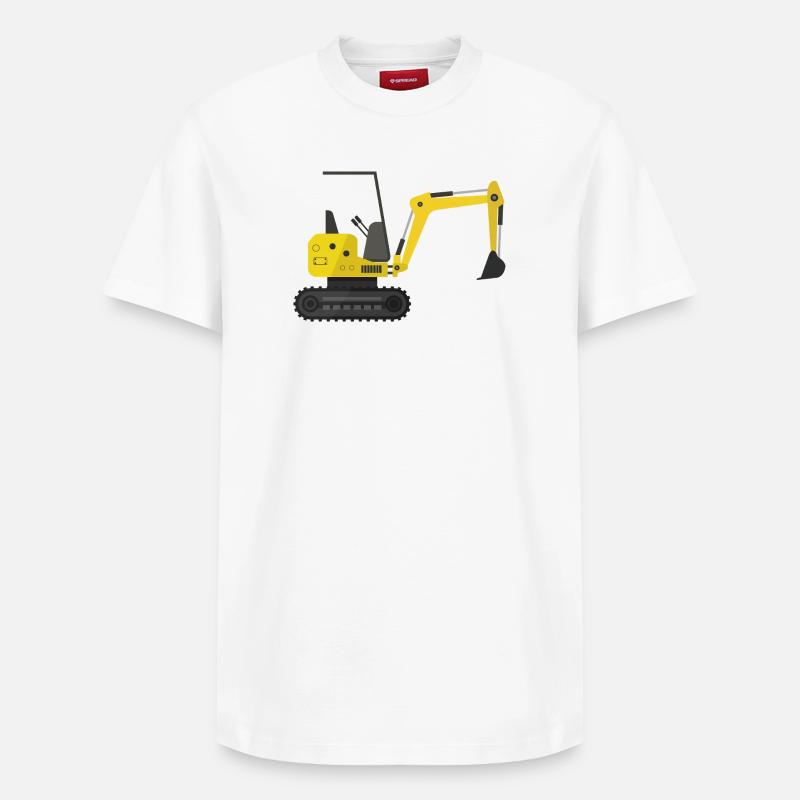 Bagger - Relaxed Unisex Supima Cotton T-Shirt – von SPREAD - Weiß