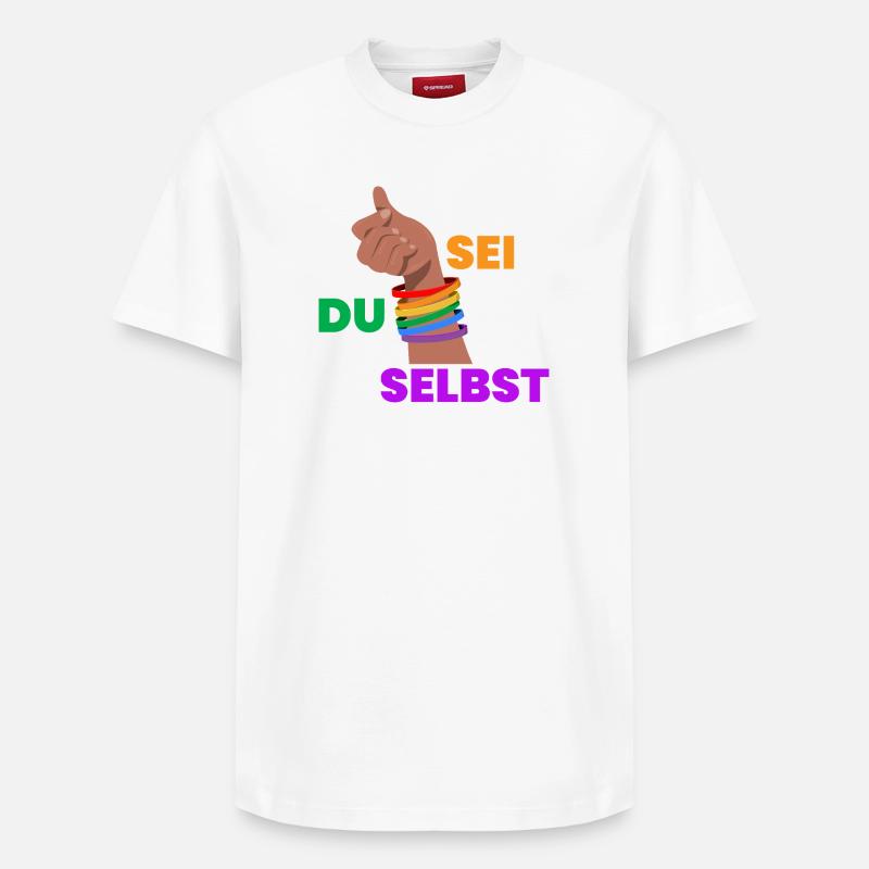 Orgueil Faust Autodétermination - T-shirt unisexe décontracté en coton Supima – de SPREAD - blanc