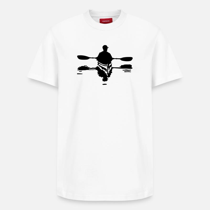 Kayak - T-shirt unisexe décontracté en coton Supima – de SPREAD - blanc