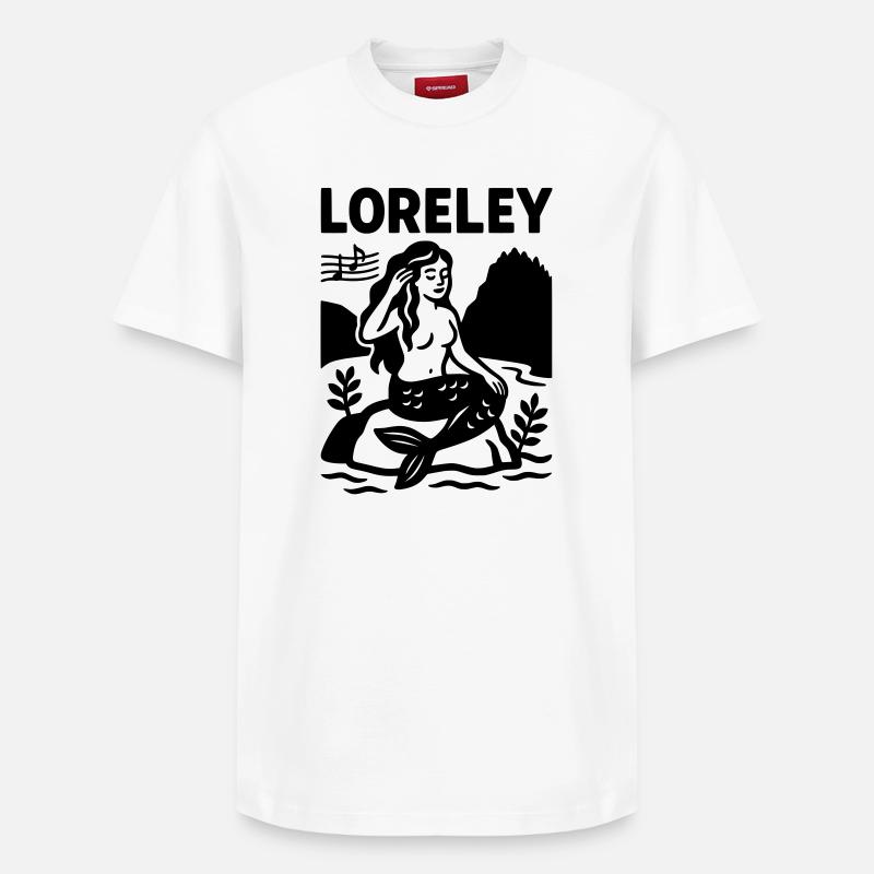 Loreley - T-shirt unisexe décontracté en coton Supima – de SPREAD - blanc