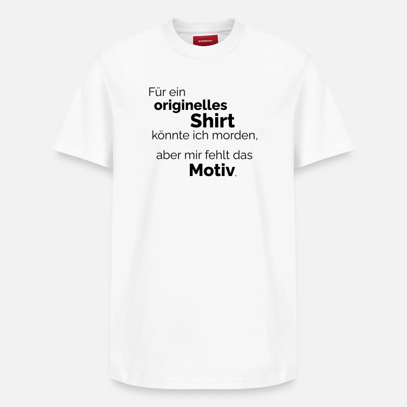 Motif - T-shirt unisexe décontracté en coton Supima – de SPREAD - blanc