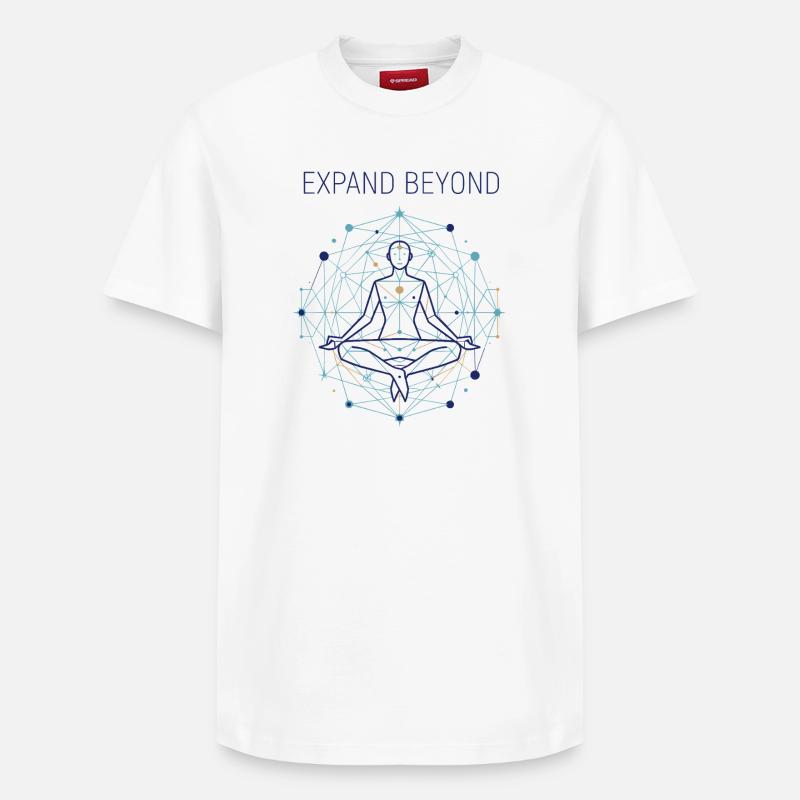 Méditation du Lotus - T-shirt unisexe décontracté en coton Supima – de SPREAD - blanc