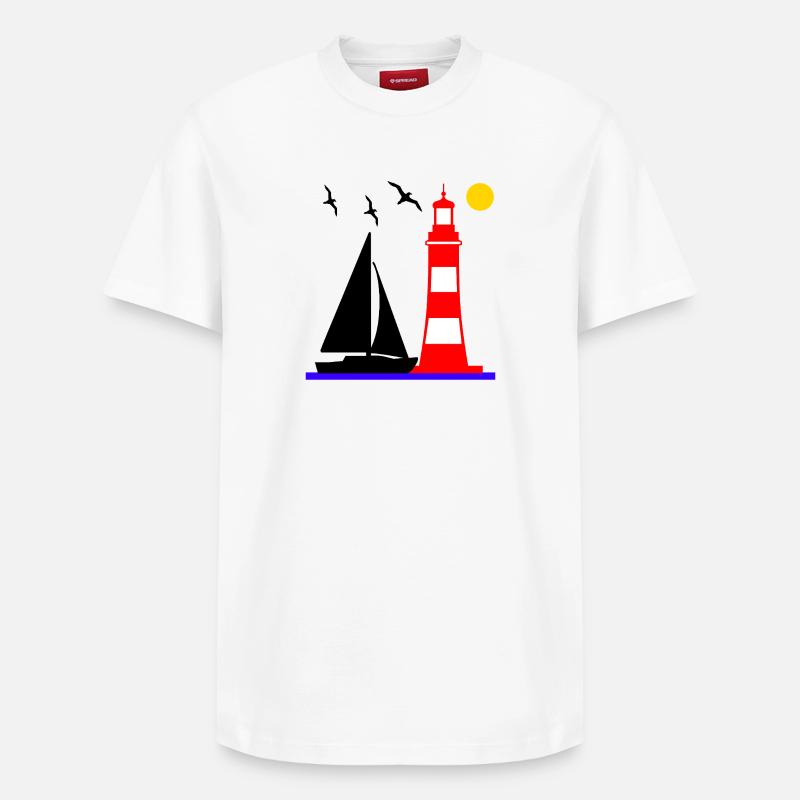 Voile - T-shirt unisexe décontracté en coton Supima – de SPREAD - blanc
