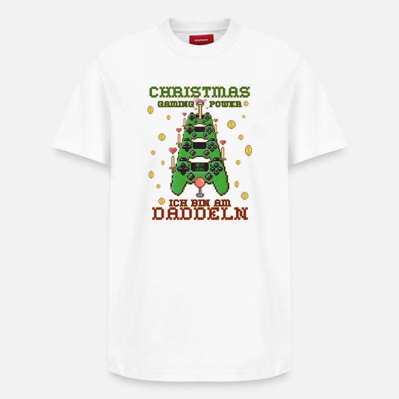 Noël des jeux - T-shirt unisexe décontracté en coton Supima – de SPREAD - blanc