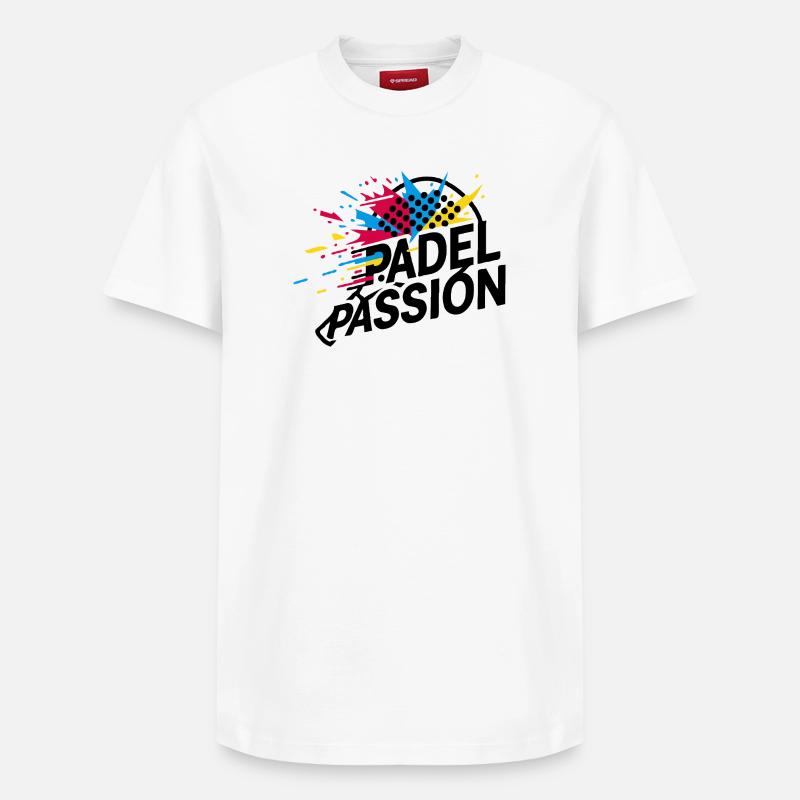 Padel Passion - T-shirt unisexe décontracté en coton Supima – de SPREAD - blanc