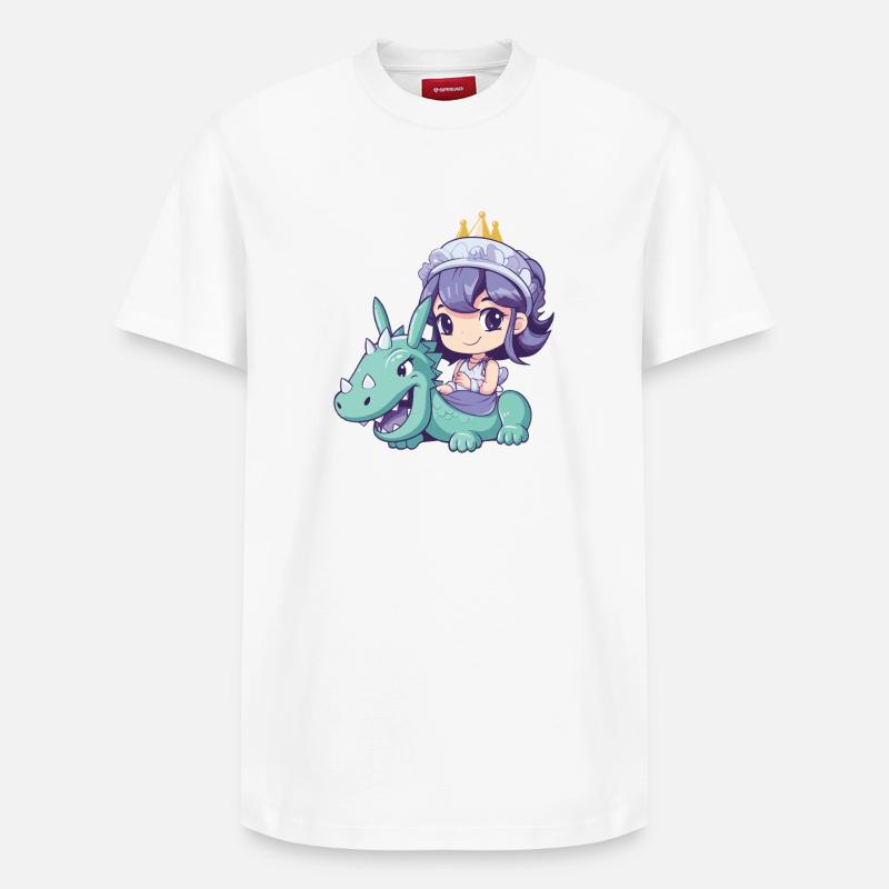 Princesse Dragon Bande Dessinée - T-shirt unisexe décontracté en coton Supima – de SPREAD - blanc