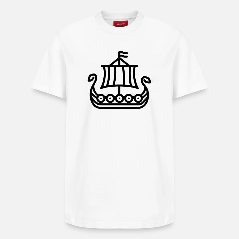 viking - T-shirt unisexe décontracté en coton Supima – de SPREAD - blanc
