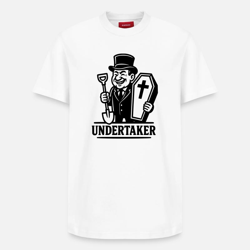 Enterreur Enterrement - T-shirt unisexe décontracté en coton Supima – de SPREAD - blanc