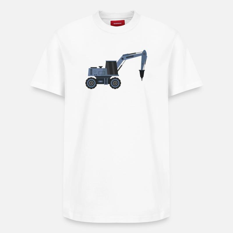 Pelle avec marteau - T-shirt unisexe décontracté en coton Supima – de SPREAD - blanc
