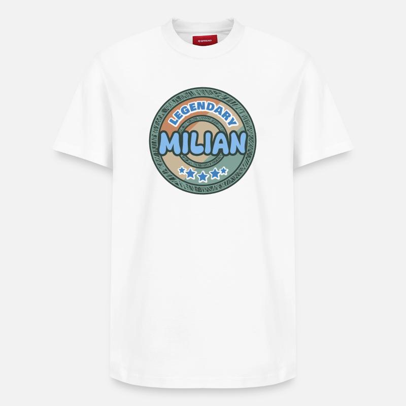 Milian comme idée de cadeau - T-shirt unisexe décontracté en coton Supima – de SPREAD - blanc