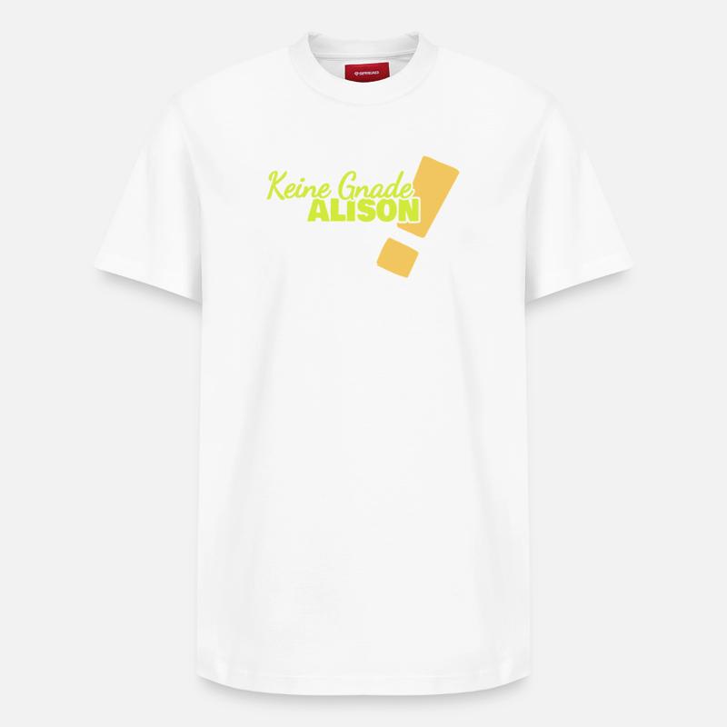 Drôle d’Alison - T-shirt unisexe décontracté en coton Supima – de SPREAD - blanc