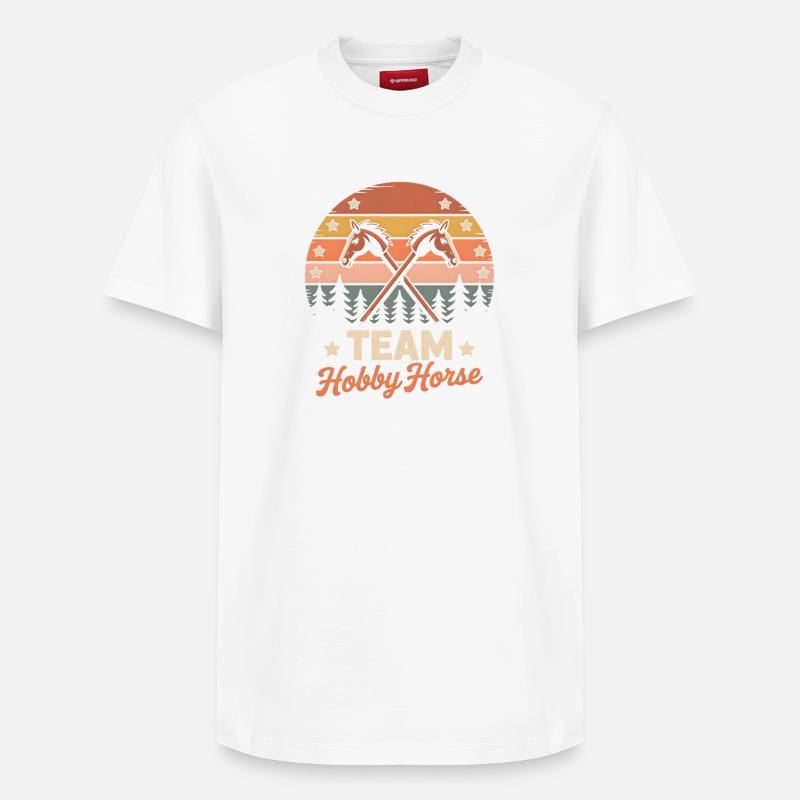 Hobby Horsing - T-shirt unisexe décontracté en coton Supima – de SPREAD - blanc