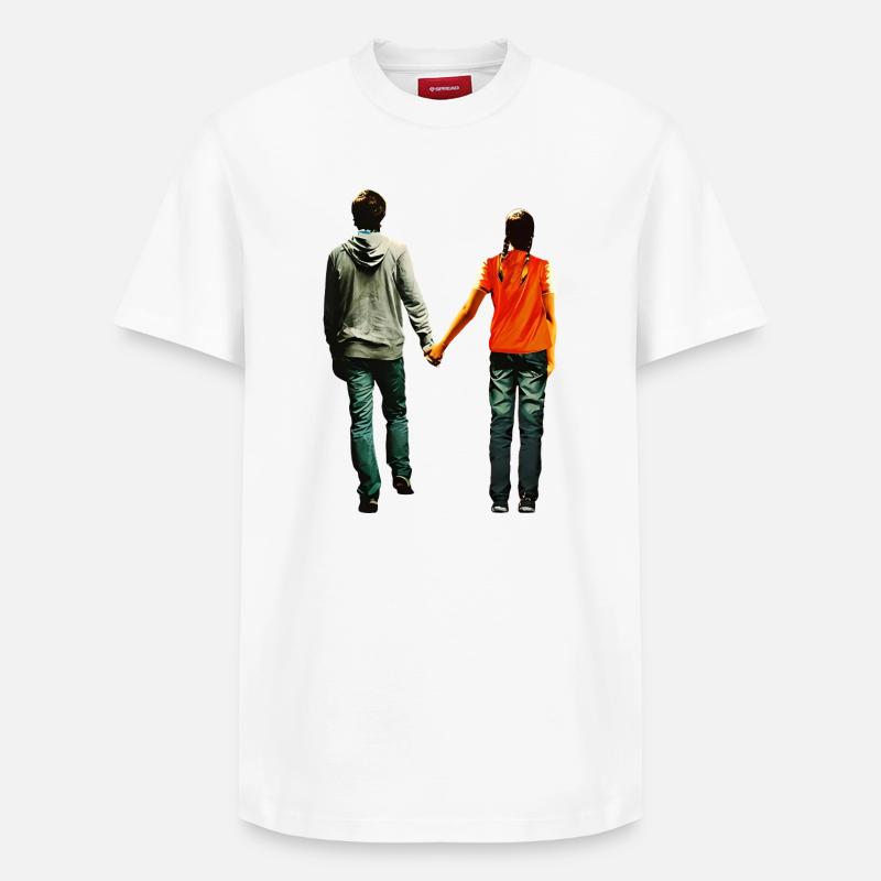 Love - Graphique You Complete Me - T-shirt unisexe décontracté en coton Supima – de SPREAD - blanc