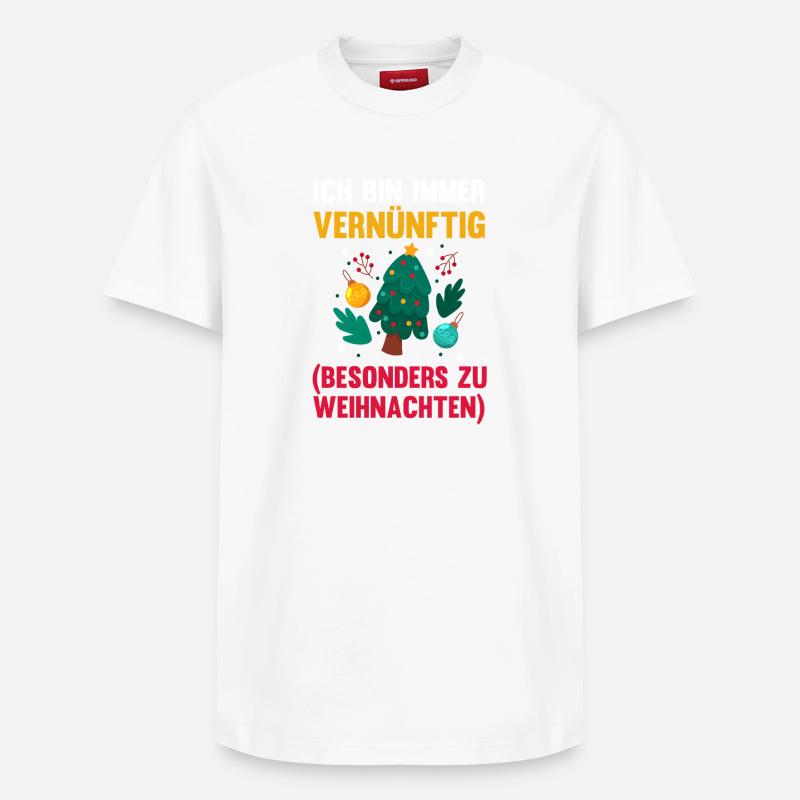 Noël du Père Noël - T-shirt unisexe décontracté en coton Supima – de SPREAD - blanc