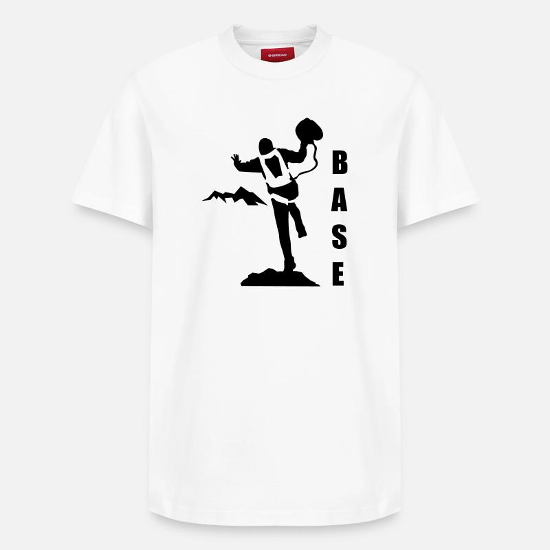Saut de base - T-shirt unisexe décontracté en coton Supima – de SPREAD - blanc