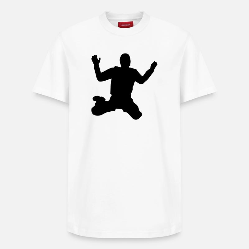 Parachutiste - T-shirt unisexe décontracté en coton Supima – de SPREAD - blanc