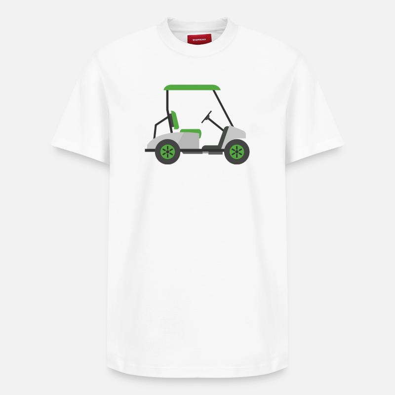 Golfwagen - Relaxed Unisex Supima Cotton T-Shirt – von SPREAD - Weiß