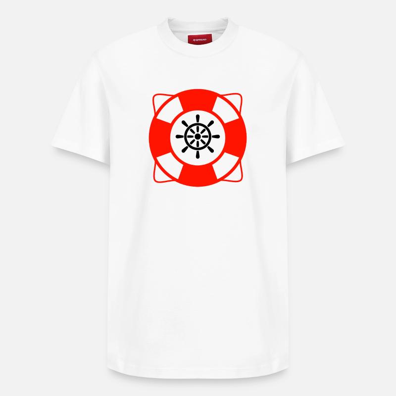 Voile - T-shirt unisexe décontracté en coton Supima – de SPREAD - blanc