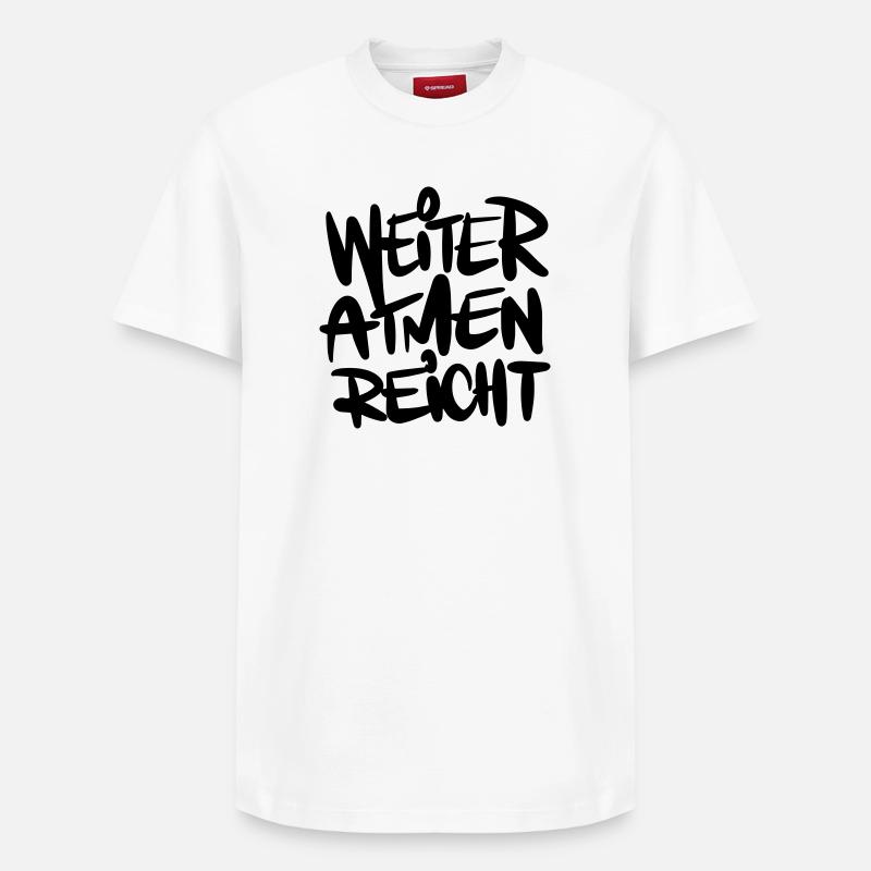 Respire Say Humour - T-shirt unisexe décontracté en coton Supima – de SPREAD - blanc