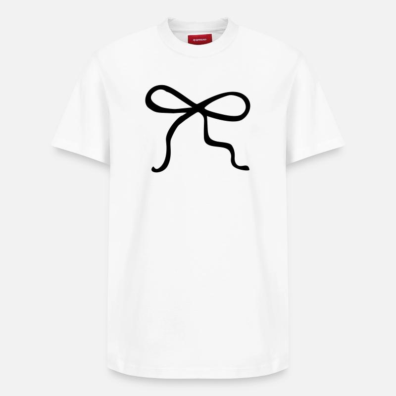 Arc peint à la main - T-shirt unisexe décontracté en coton Supima – de SPREAD - blanc