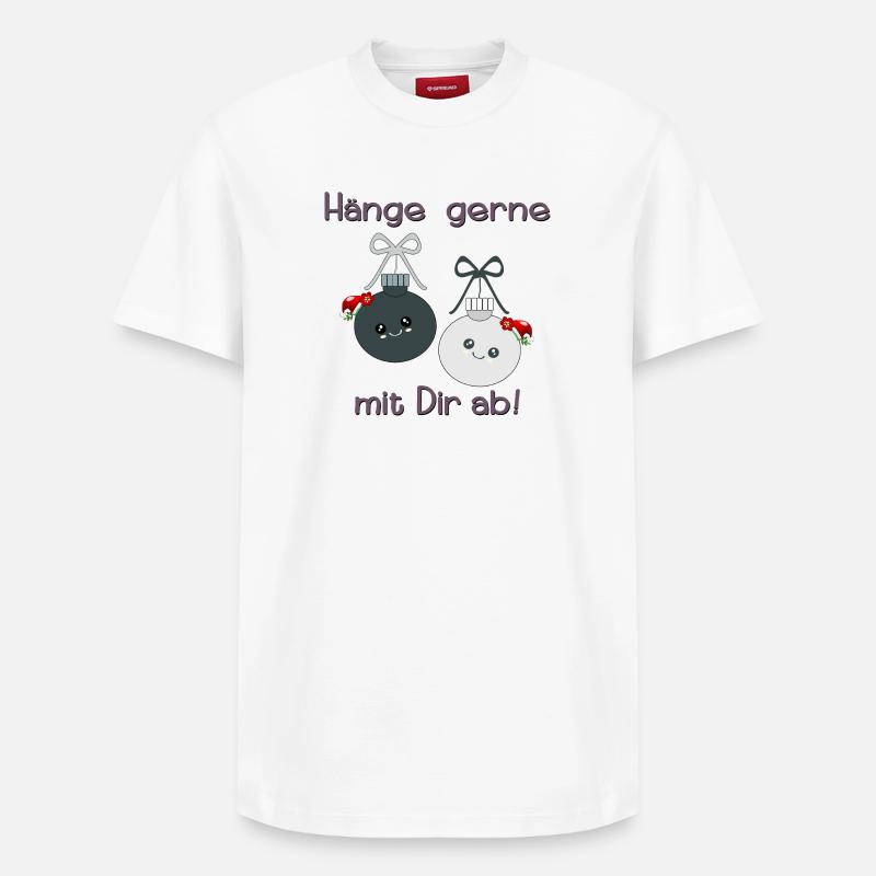 Weihnachtskugeln Weihnachten Freunde - Relaxed Unisex Supima Cotton T-Shirt – von SPREAD - Weiß