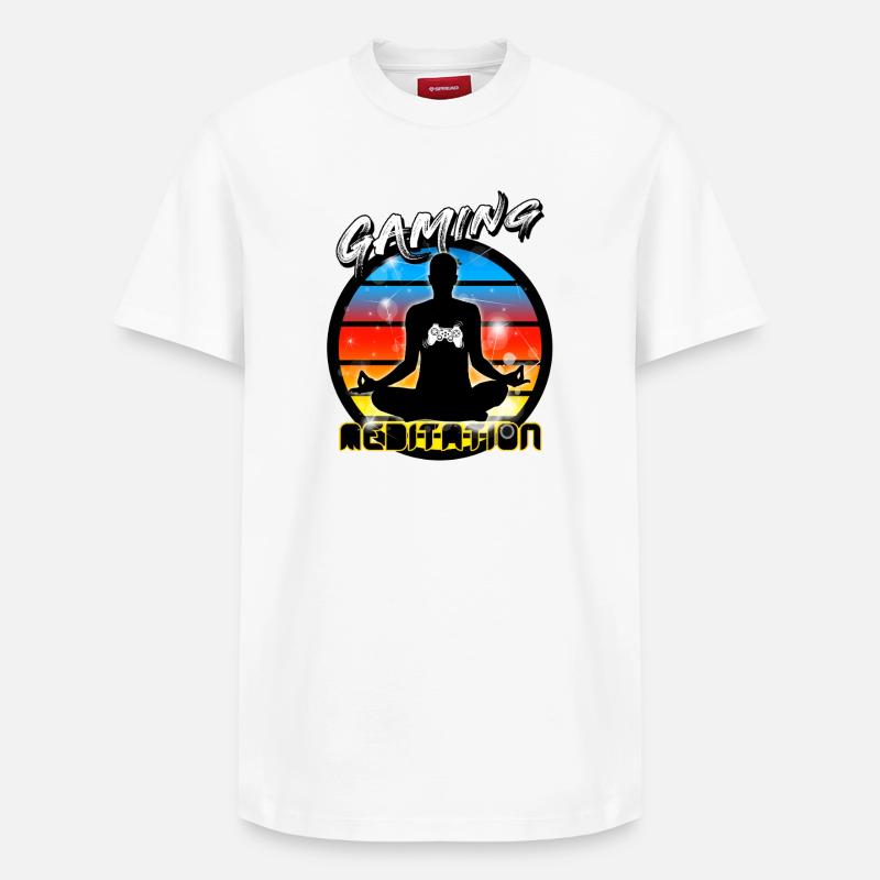 Jeu - T-shirt unisexe décontracté en coton Supima – de SPREAD - blanc