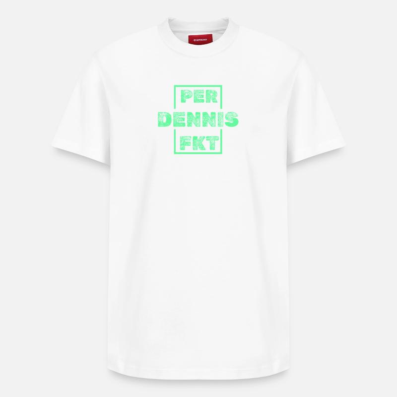 Dennis - T-shirt unisexe décontracté en coton Supima – de SPREAD - blanc