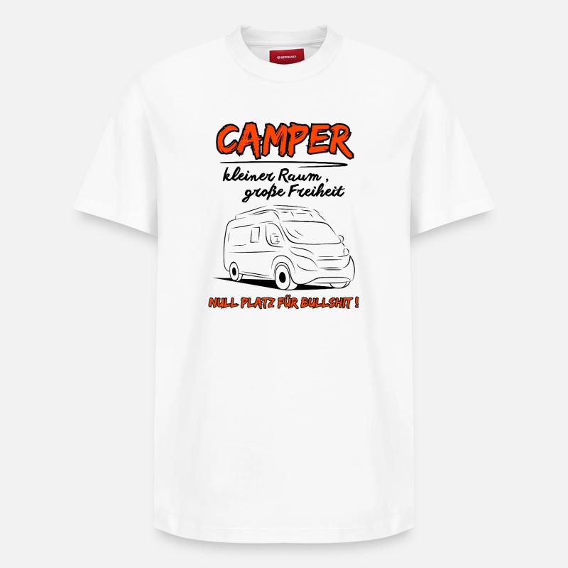 Déclaration du camping-car - T-shirt unisexe décontracté en coton Supima – de SPREAD - blanc