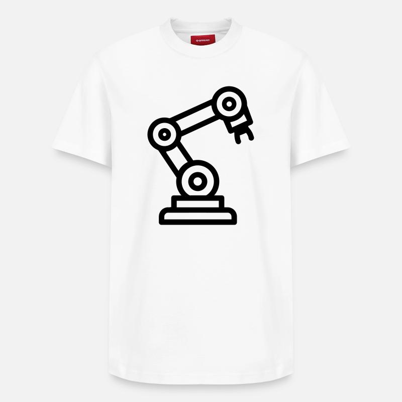 bras robotique - T-shirt unisexe décontracté en coton Supima – de SPREAD - blanc