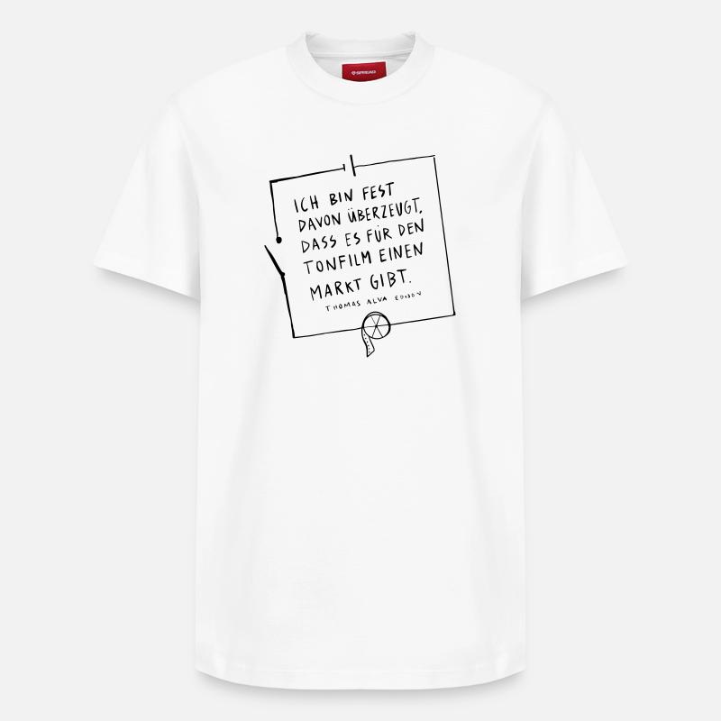 Thomas Edison Circuit - T-shirt unisexe décontracté en coton Supima – de SPREAD - blanc