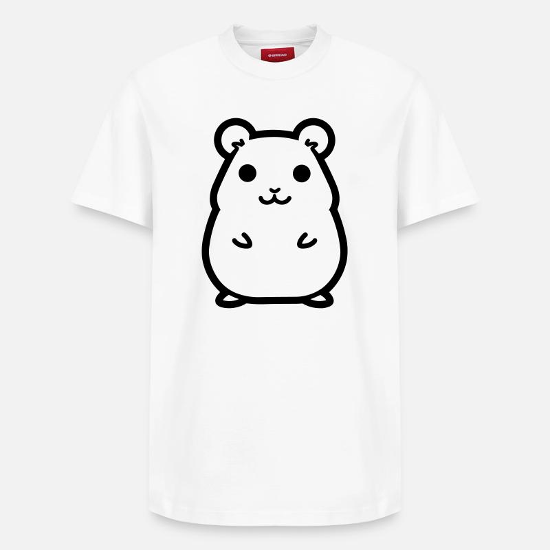 hamster - T-shirt unisexe décontracté en coton Supima – de SPREAD - blanc