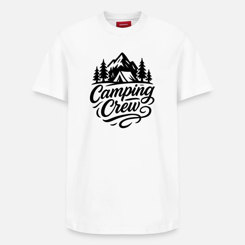 Équipe de camping - T-shirt unisexe décontracté en coton Supima – de SPREAD - blanc