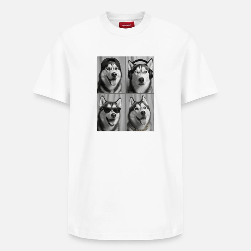 Rauque - T-shirt unisexe décontracté en coton Supima – de SPREAD - blanc